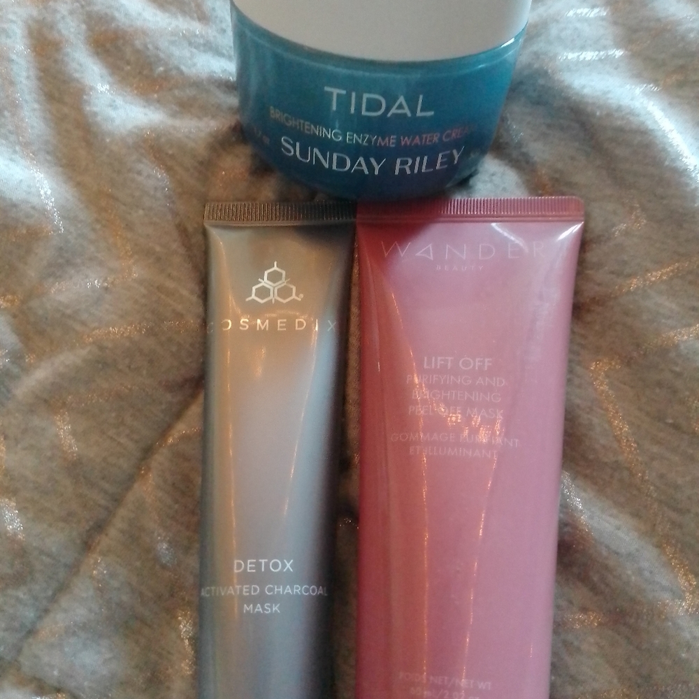 Makeup, skincare, and brush collection